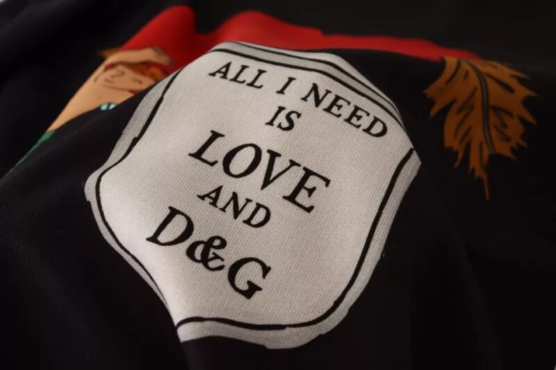 Dolce & Gabbana Black Cupid Print Hoodie Sweatshirt Sweater - Image 7