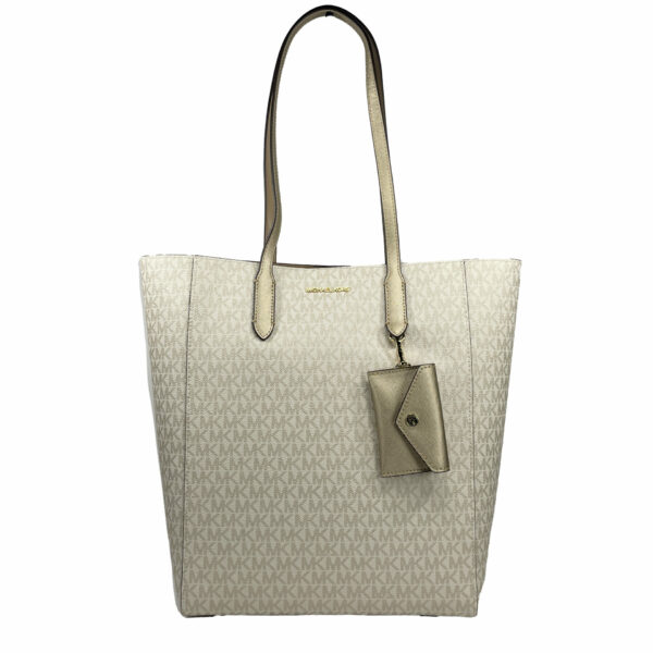 Michael Kors Vincent With Card Case Large Tote Purse Bag Gold