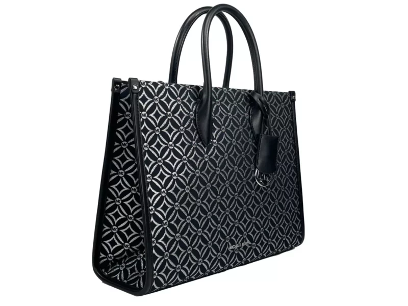 Michael Kors Mirella Medium Top Zip Crossbody Tote Bag Black - Image 2