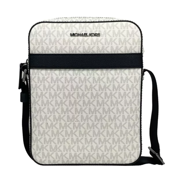 Michael Kors Cooper Medium Flight Crossbody Bag White