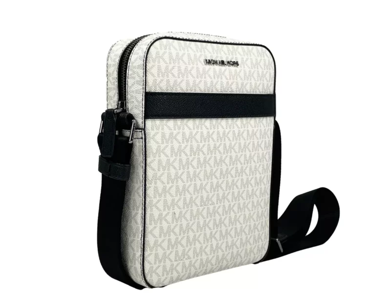Michael Kors Cooper Medium Flight Crossbody Bag White - Image 2