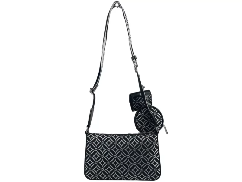 Michael Kors Crossbody Tech Attachment Bag Purse Black - Image 4