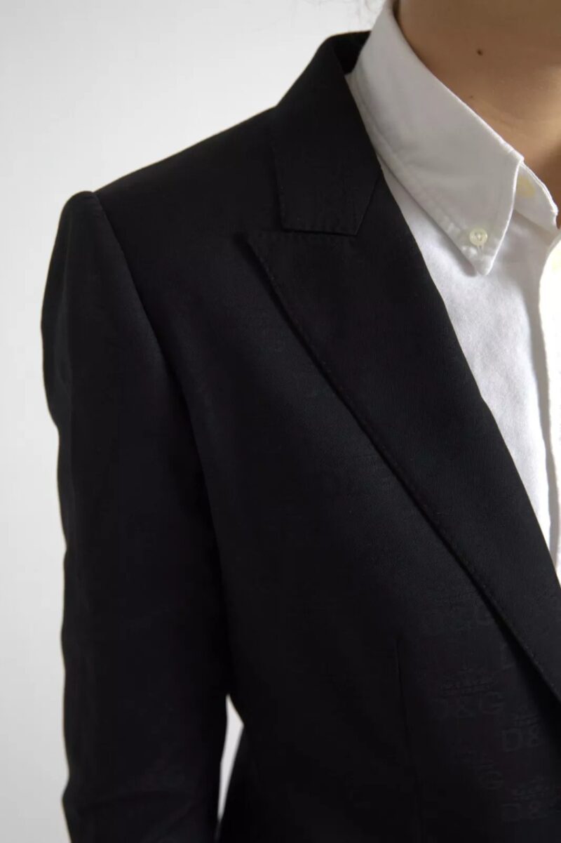 Dolce & Gabbana Black Long Sleeve Coat Blazer Jacket - Image 3