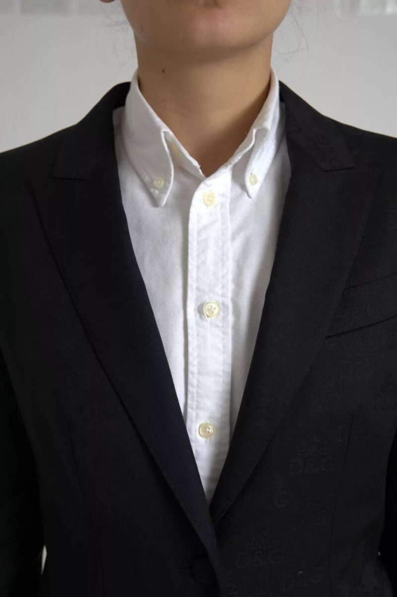 Dolce & Gabbana Black Long Sleeve Coat Blazer Jacket - Image 7