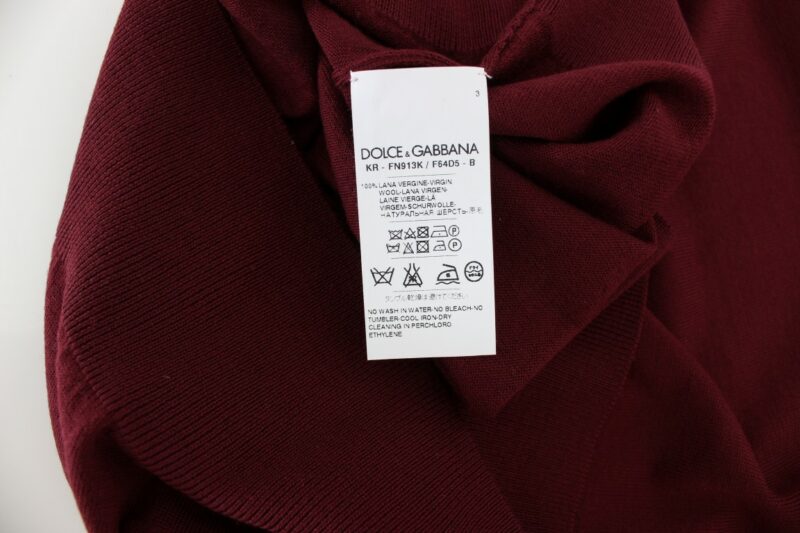 Dolce & Gabbana Elegant Red Wool Sleeveless Pullover Vest - Image 7