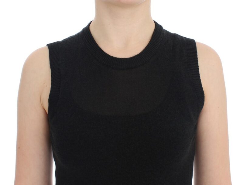 Dolce & Gabbana Elegant Black Sleeveless Pullover Vest - Image 5