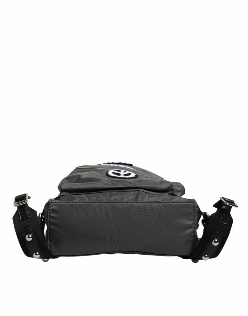 Dolce & Gabbana Gray Nylon Prince Forever School Travel Backpack Bag - Image 3