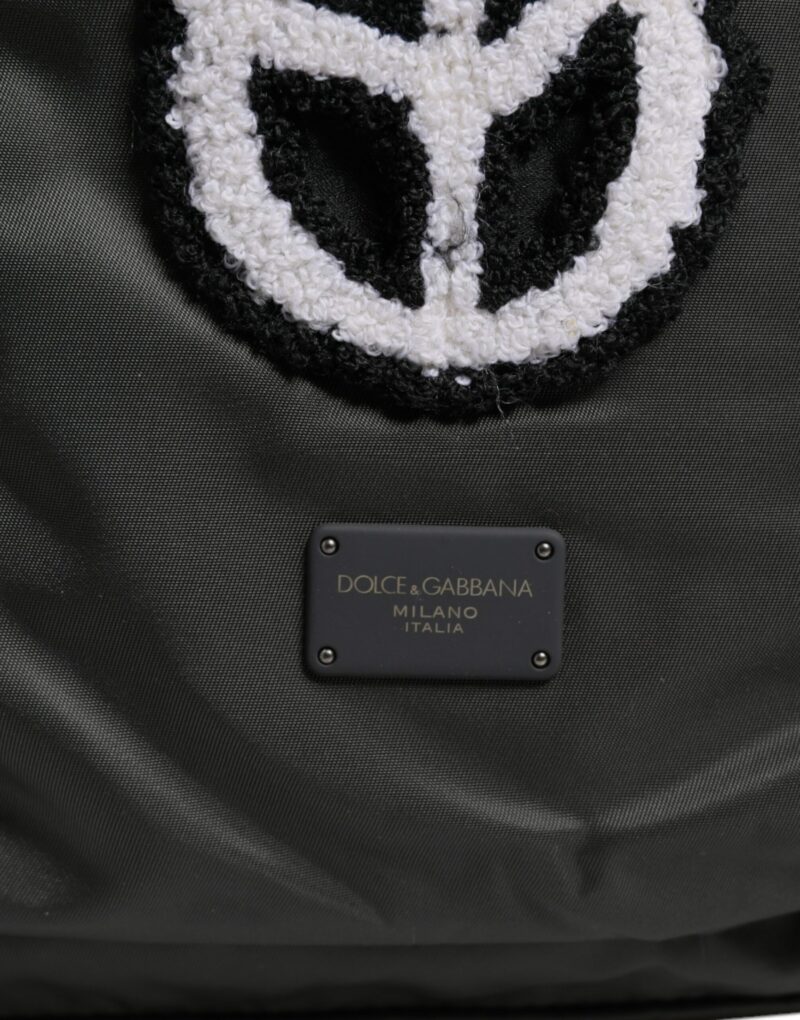 Dolce & Gabbana Gray Nylon Prince Forever School Travel Backpack Bag - Image 4