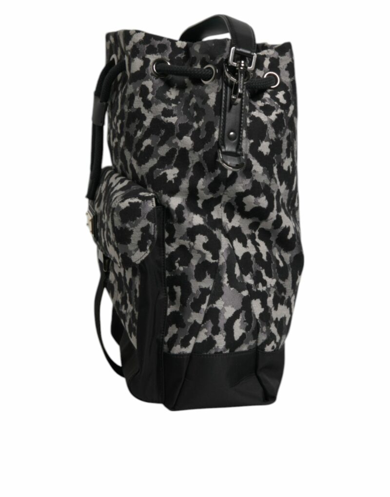 Dolce & Gabbana Multicolor Leopard Jacquard Hobo Crossbody Borse Bag - Image 6