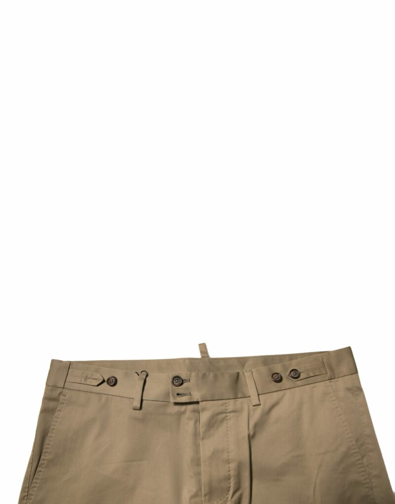 Dolce & Gabbana Brown Chino Cotton Stretch Casual Shorts - Image 5