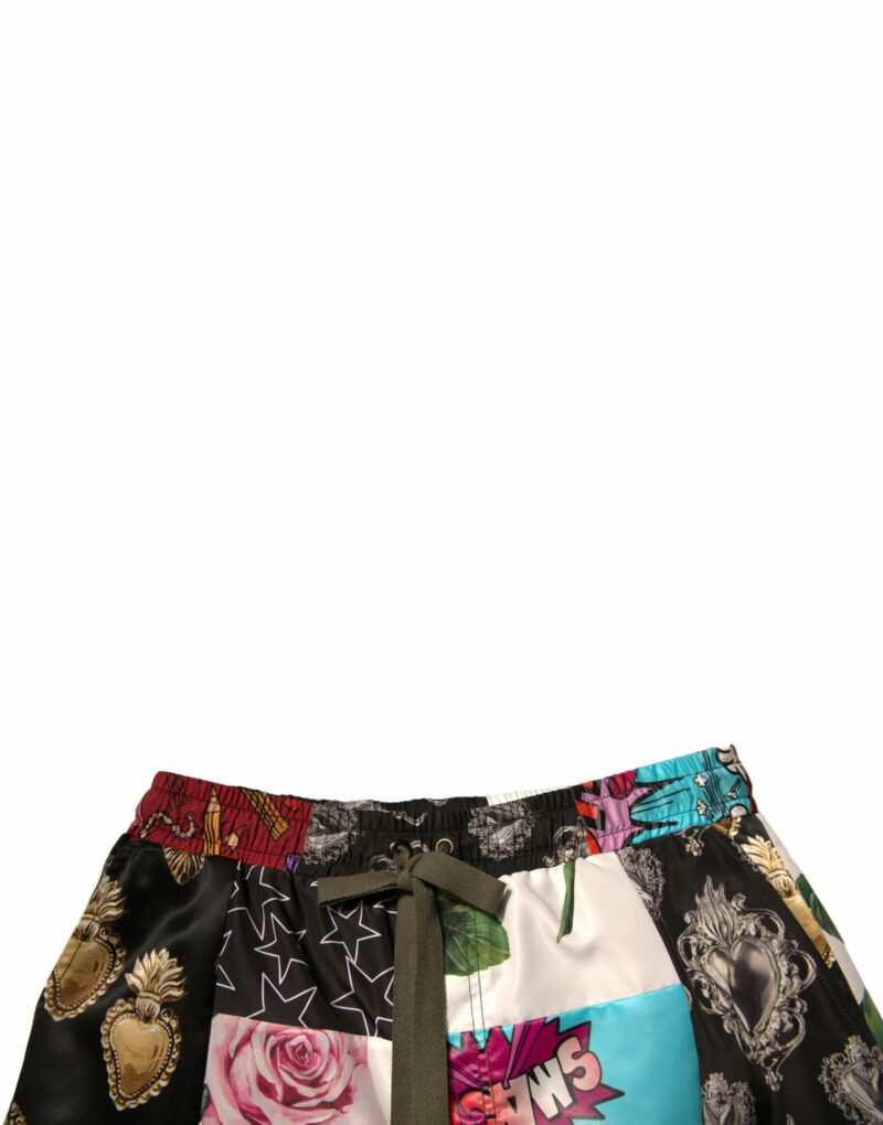 Dolce & Gabbana Multicolor Patchwork Cargo Bermuda Shorts - Image 5