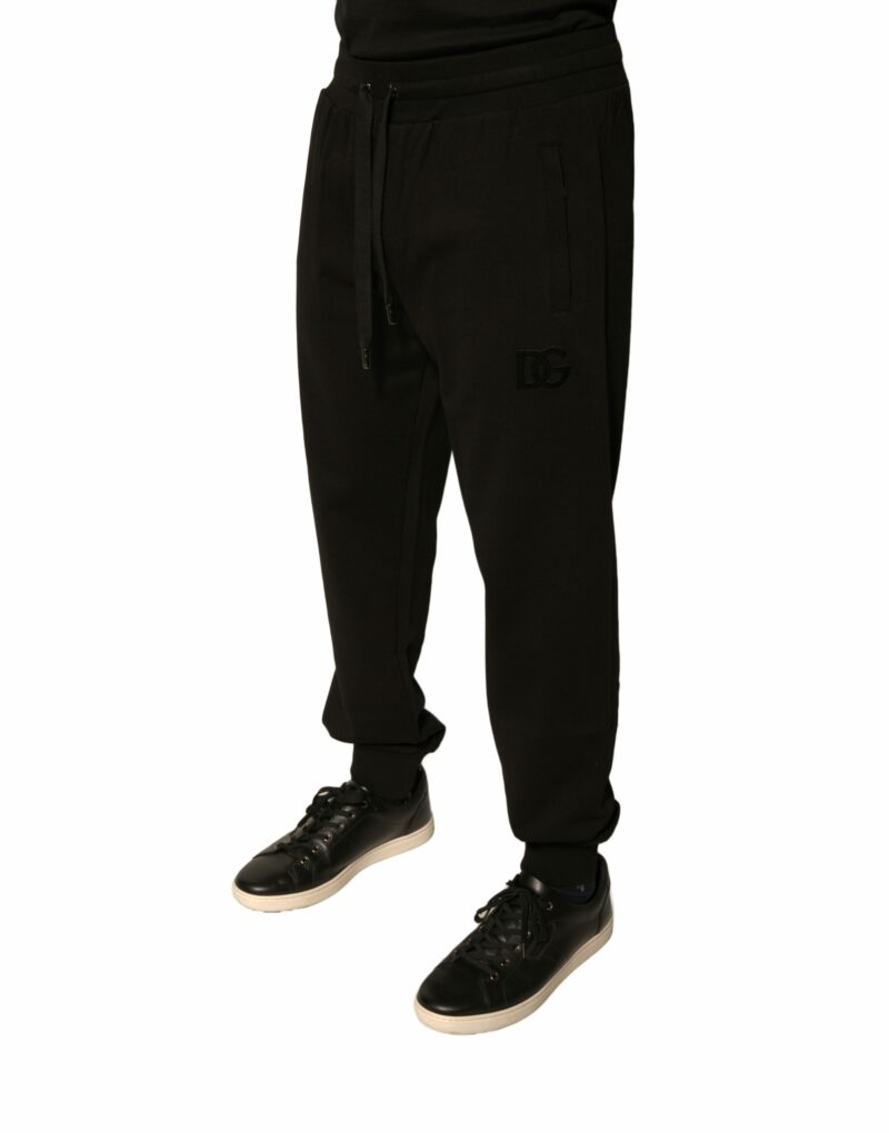 Dolce & Gabbana Black Cotton Jogger Men Sweatpants Pants - Image 3
