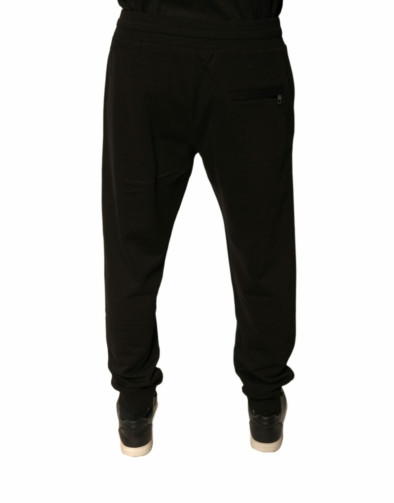 Dolce & Gabbana Black Cotton Jogger Men Sweatpants Pants - Image 4