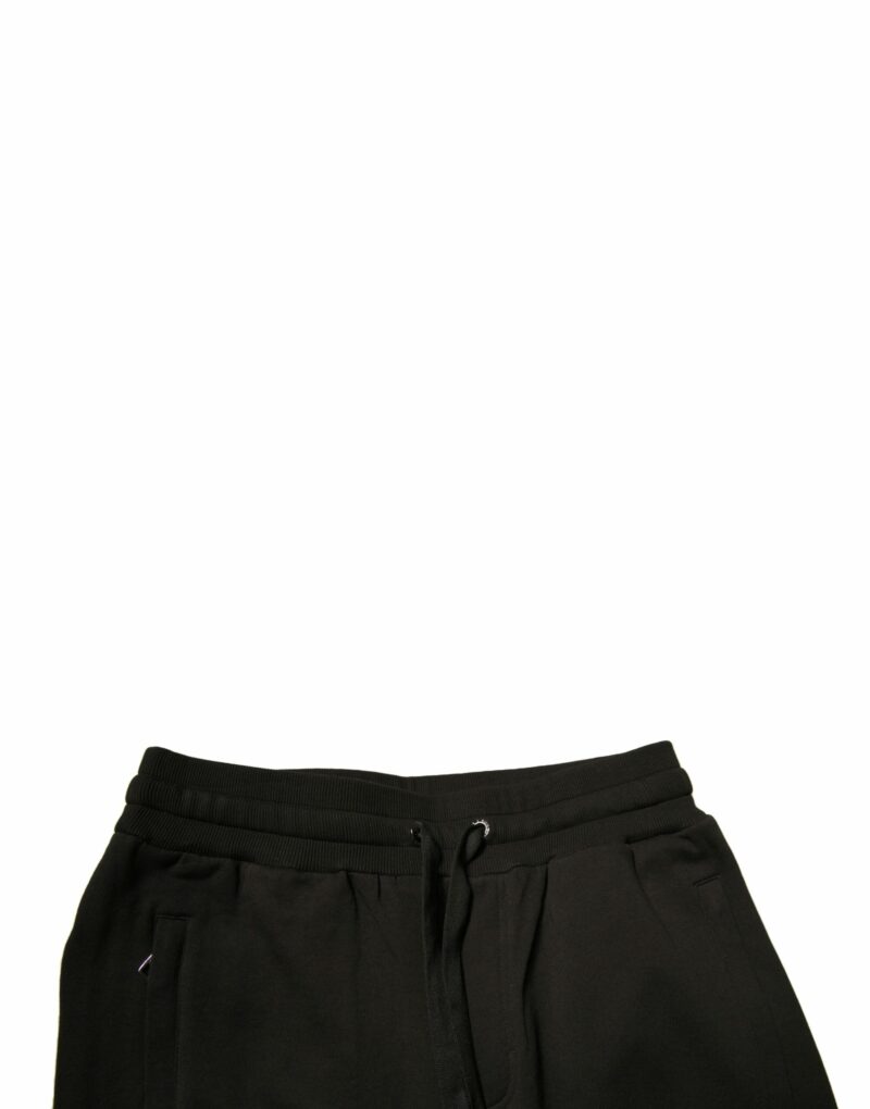 Dolce & Gabbana Black Cotton Jogger Men Sweatpants Pants - Image 5