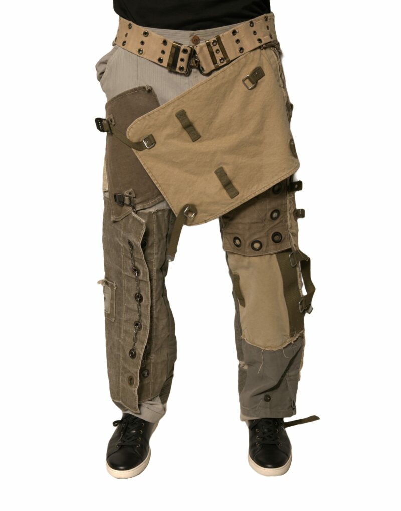 Dolce & Gabbana Multicolor Reconstructed Flight Cargo Pants - Image 2