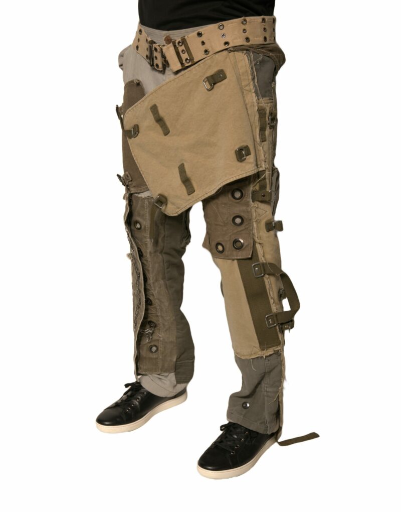 Dolce & Gabbana Multicolor Reconstructed Flight Cargo Pants - Image 3
