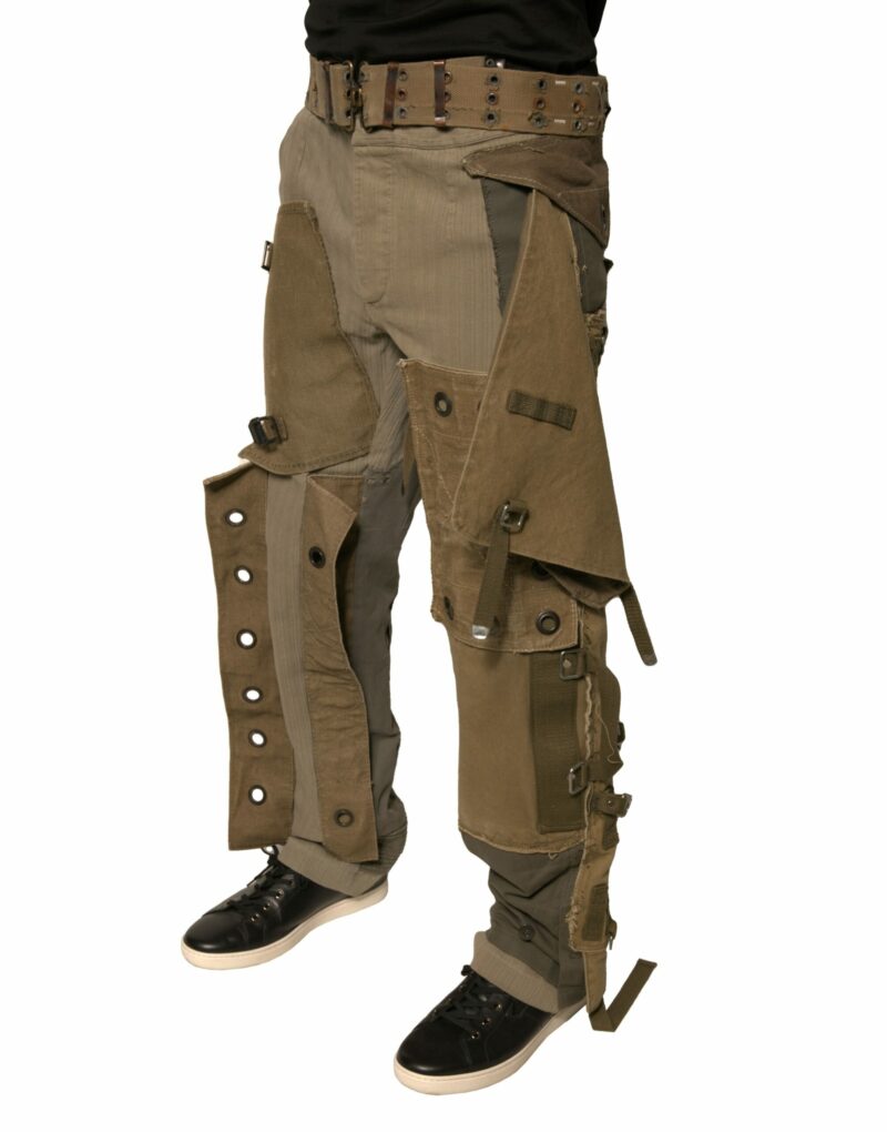 Dolce & Gabbana Multicolor Reconstructed Flight Cargo Pants - Image 3