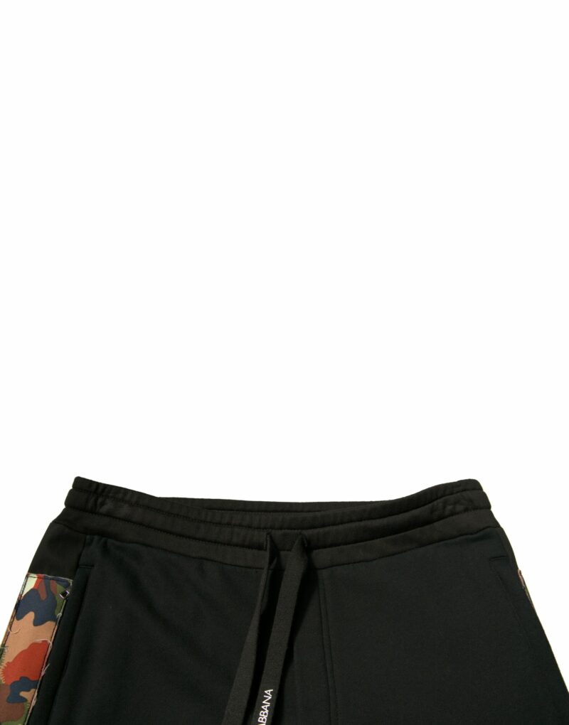 Dolce & Gabbana Black Cotton Jogger Cargo Sweatpants Pants - Image 5