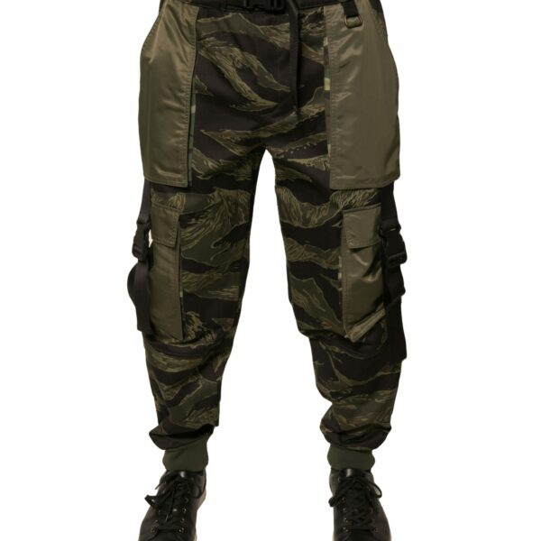Dolce & Gabbana Green Cotton Jogger Cargo Pants