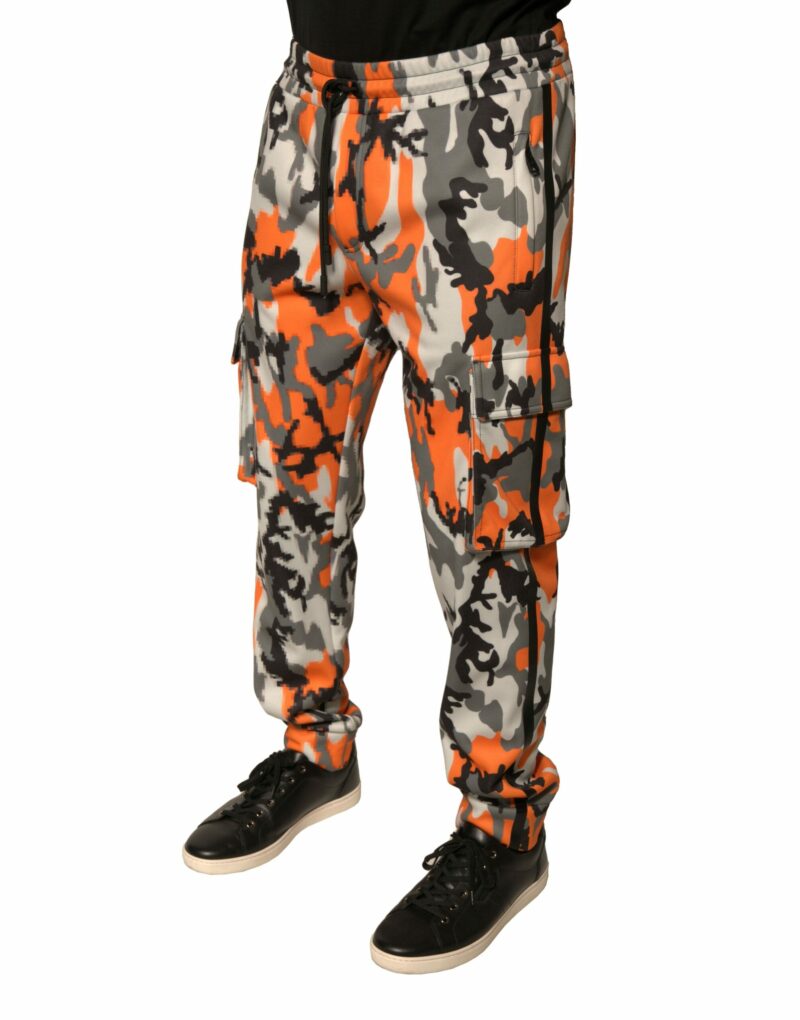 Dolce & Gabbana Multicolor Camouflage Cargo Jogger Pants - Image 3