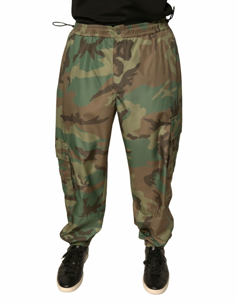Dolce & Gabbana Multicolor Camouflage Cargo Sweatpants Pants - Image 2