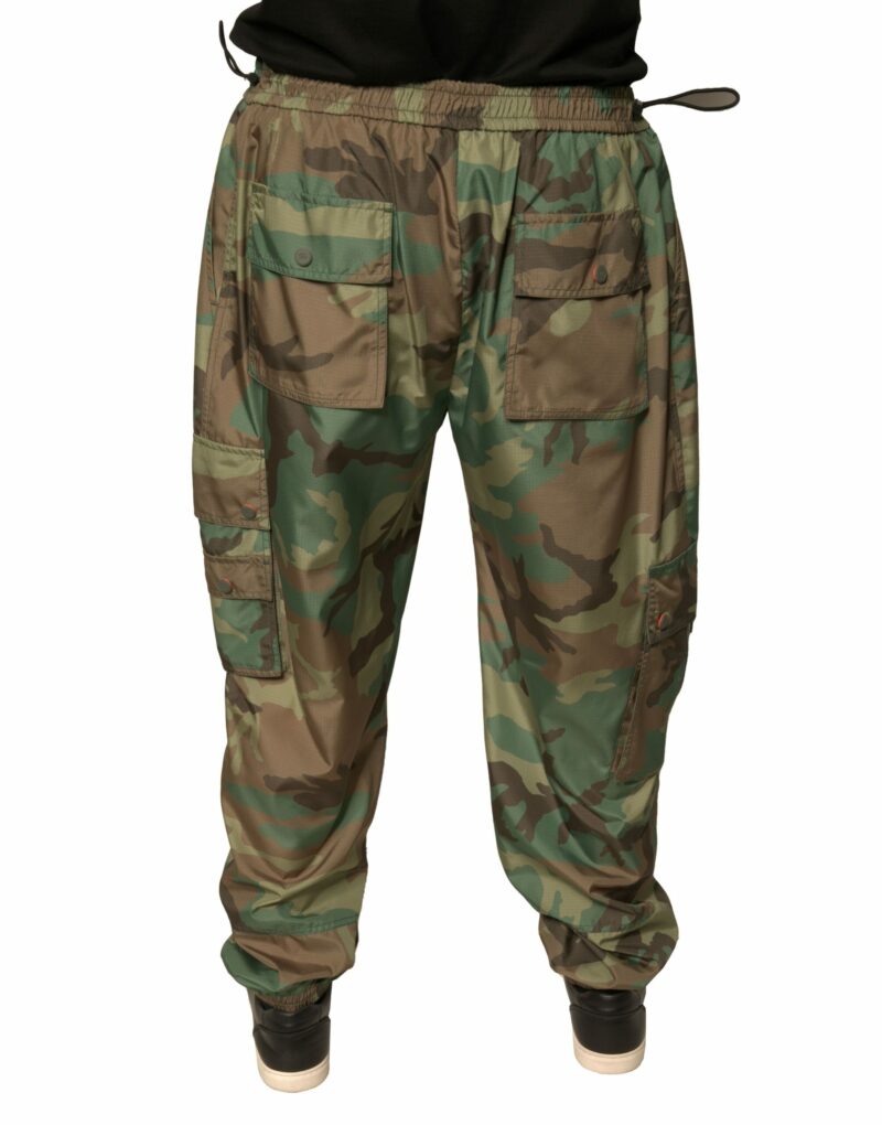 Dolce & Gabbana Multicolor Camouflage Cargo Sweatpants Pants - Image 4