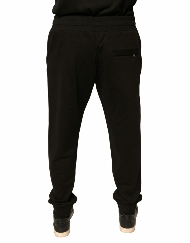 Dolce & Gabbana Black Cotton Jogger Sweatpants Pants - Image 4
