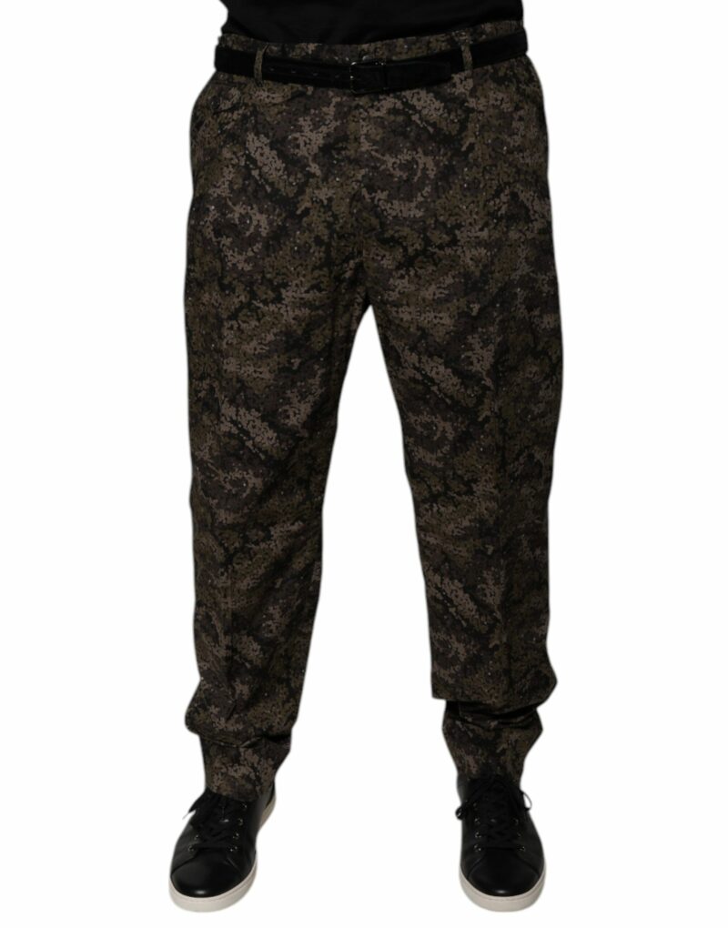Dolce & Gabbana Multicolor Camouflage Men Dress Pants - Image 2