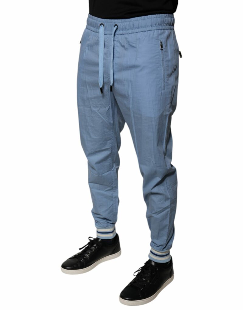 Dolce & Gabbana Blue Cotton Jogger Sweatpants Pants - Image 3