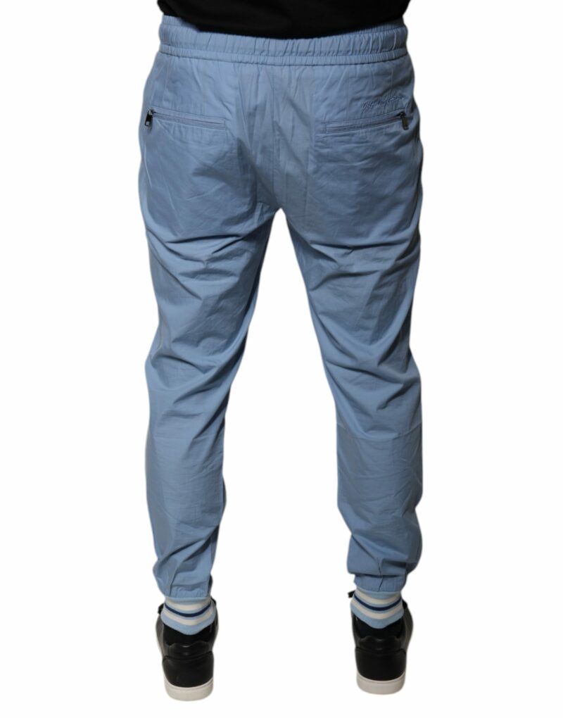 Dolce & Gabbana Blue Cotton Jogger Sweatpants Pants - Image 4