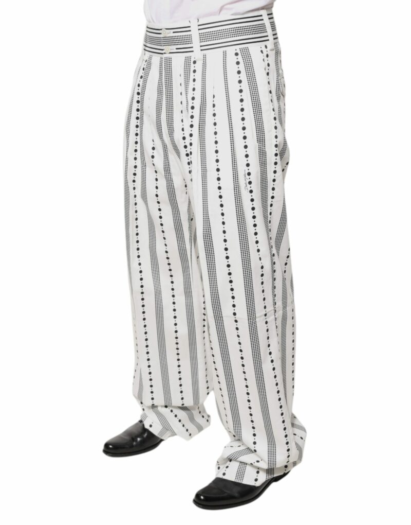 Dolce & Gabbana White Straight Formal Dress Pants - Image 3