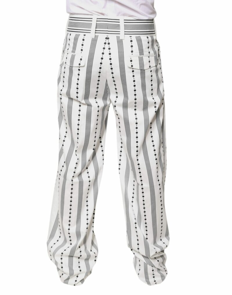 Dolce & Gabbana White Straight Formal Dress Pants - Image 4
