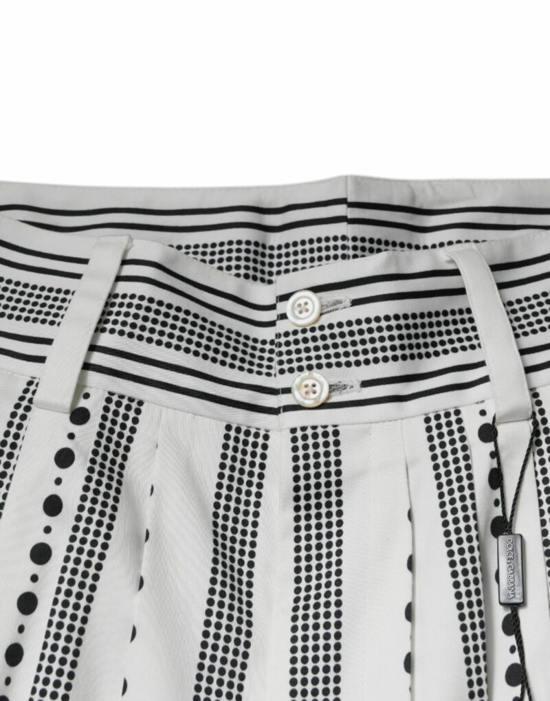 Dolce & Gabbana White Straight Formal Dress Pants - Image 5
