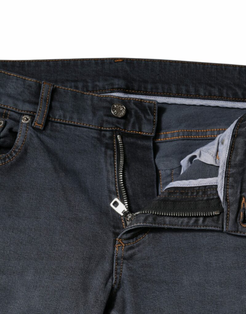 Dolce & Gabbana Dark Gray Cotton Skinny Denim Jeans - Image 5