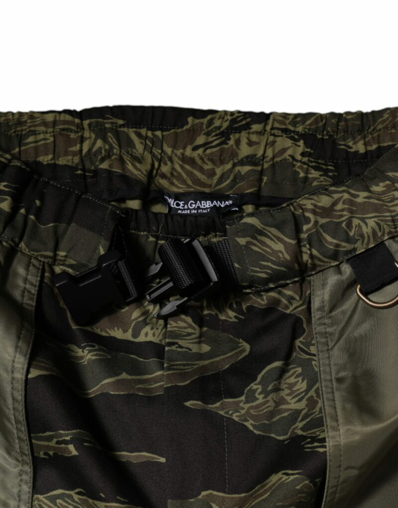 Dolce & Gabbana Green Cotton Jogger Cargo Pants - Image 5