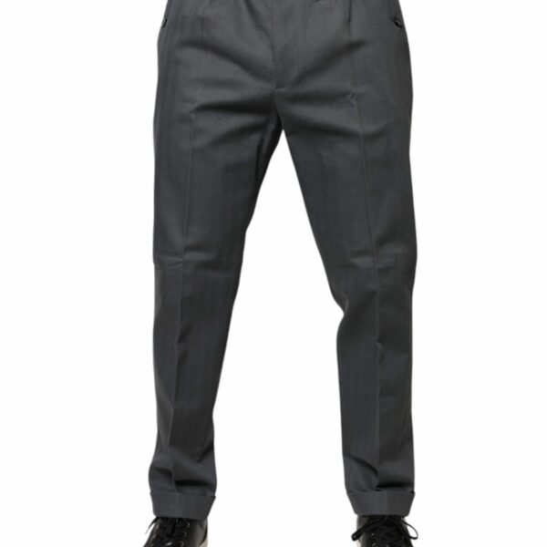 Dolce & Gabbana Gray Tapered Formal Dress Pants