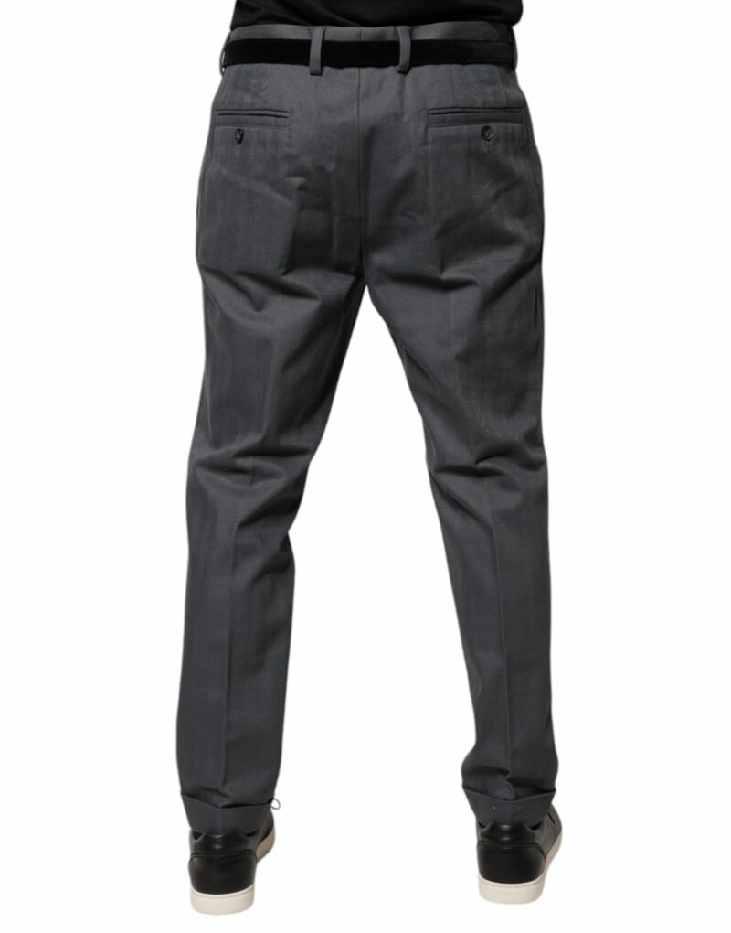 Dolce & Gabbana Gray Tapered Formal Dress Pants - Image 4