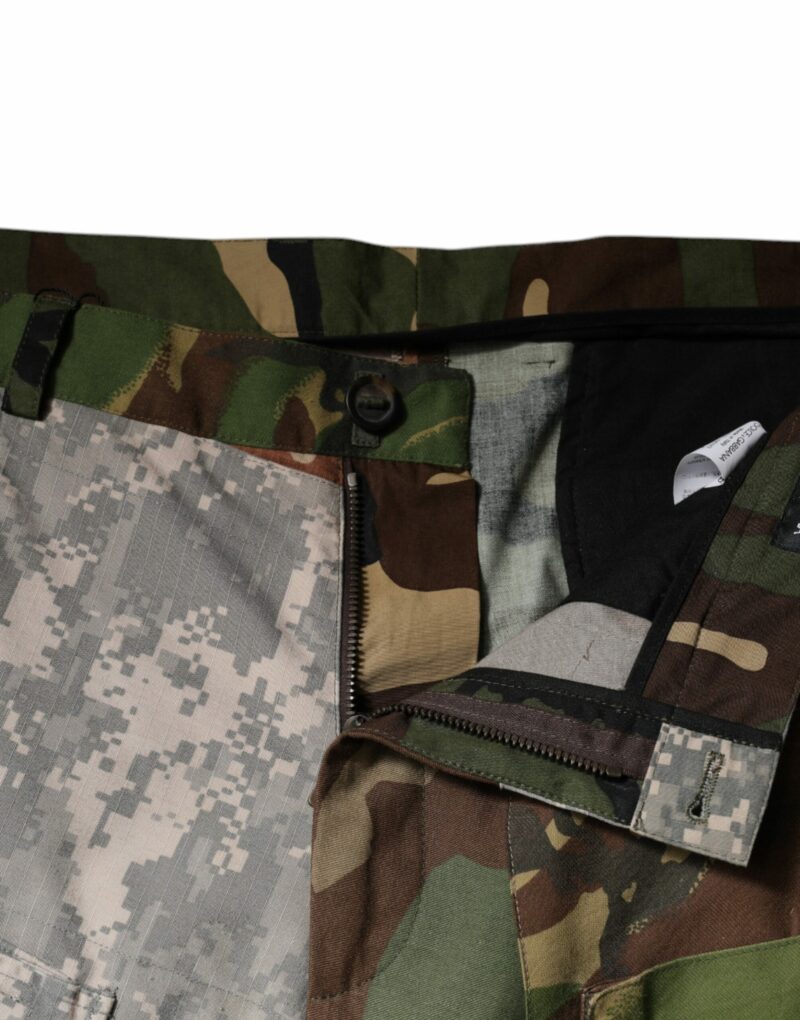 Dolce & Gabbana Multicolor Patchwork Camouflage Cargo Pants - Image 5