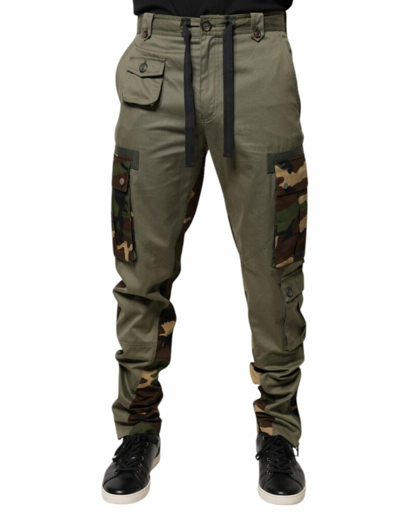 Dolce & Gabbana Multicolor Patchwork Camouflage Cargo Pants - Image 2