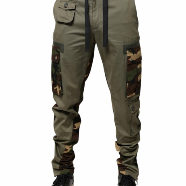 Dolce & Gabbana Multicolor Patchwork Camouflage Cargo Pants