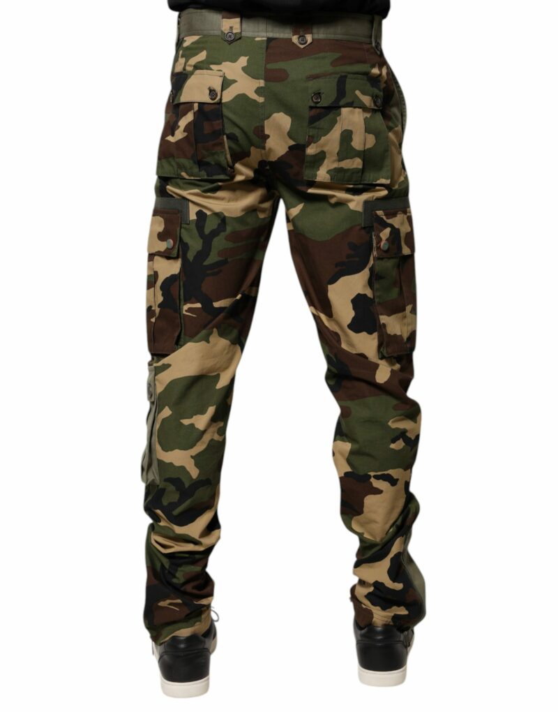 Dolce & Gabbana Multicolor Patchwork Camouflage Cargo Pants - Image 4