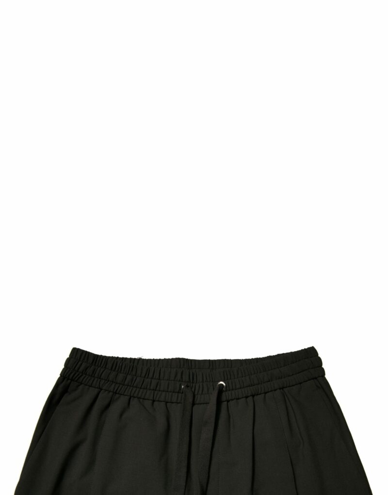 Dolce & Gabbana Black Wool Jogger Jogging Pants - Image 5