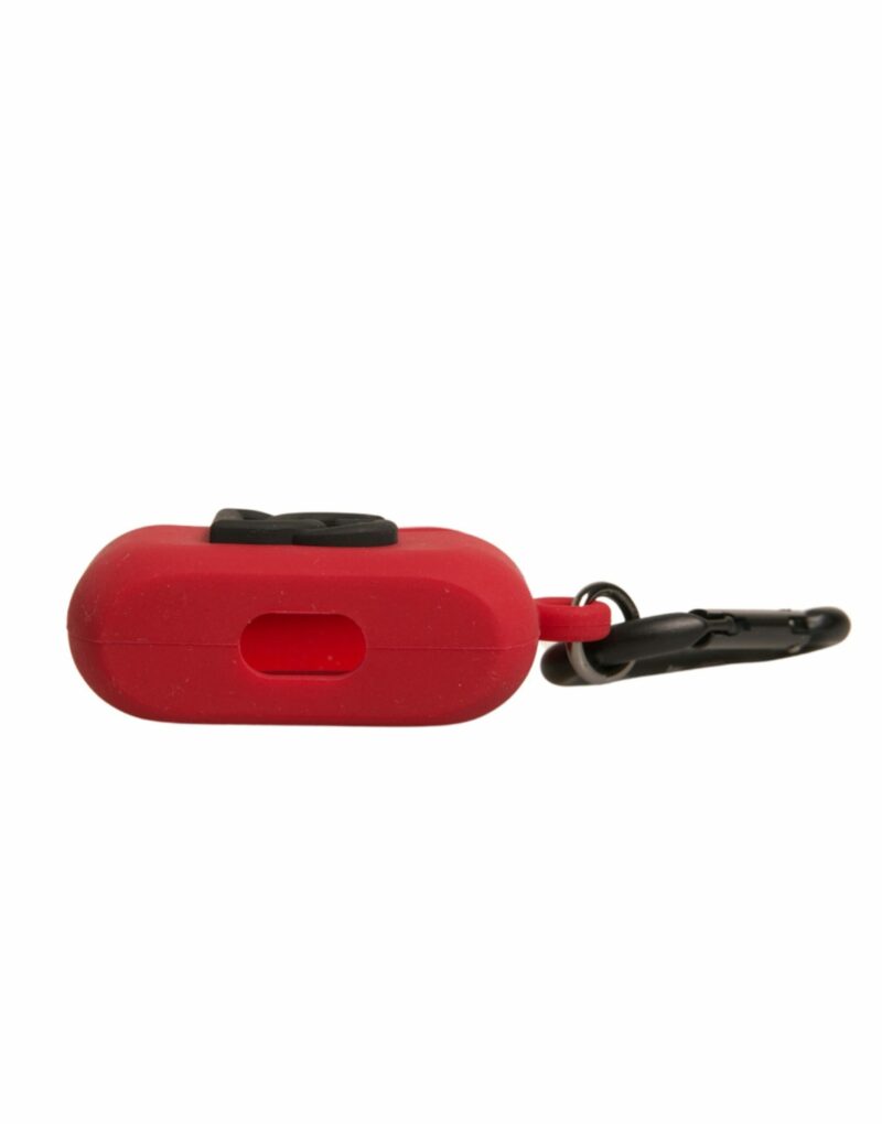 Dolce & Gabbana Red Silicone Rubber Logo Embossed Airpods Case - Image 6