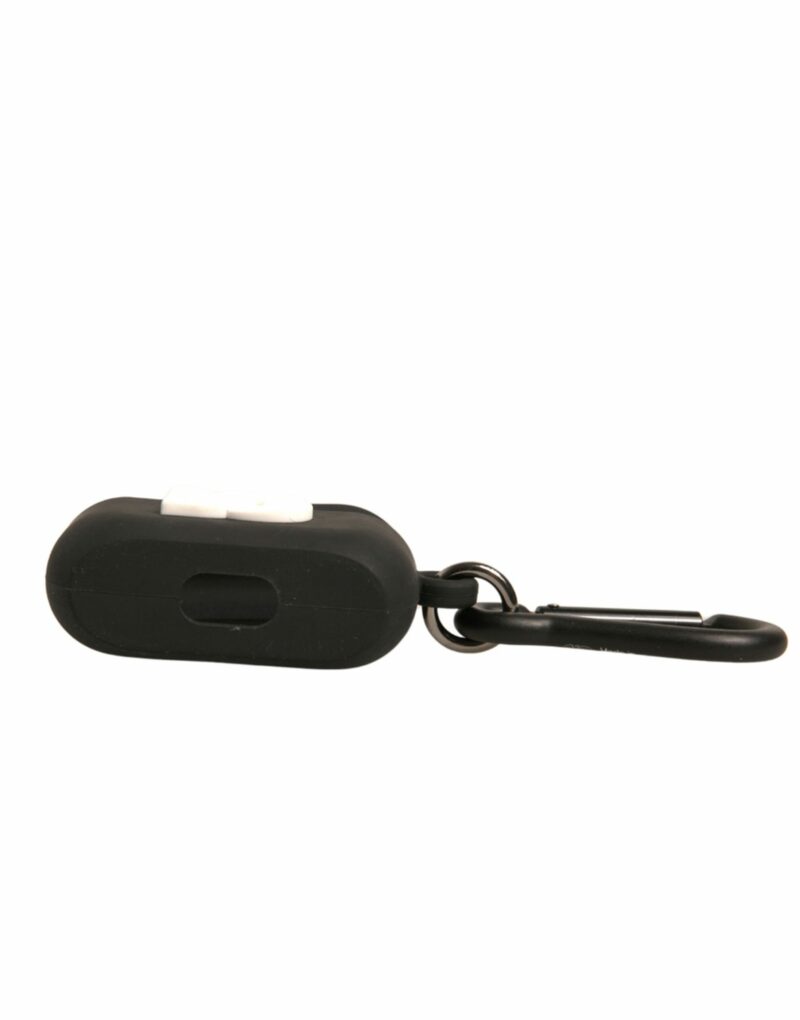 Dolce & Gabbana Black Silicone Rubber Logo Embossed Airpods Case - Image 5