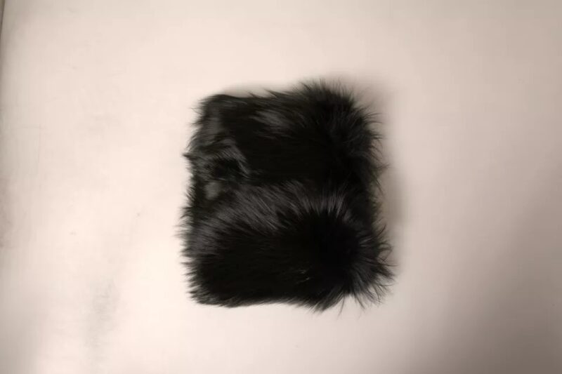 Dolce & Gabbana Black Fur Shoulder Collar Wrap Shawl Scarf - Image 5