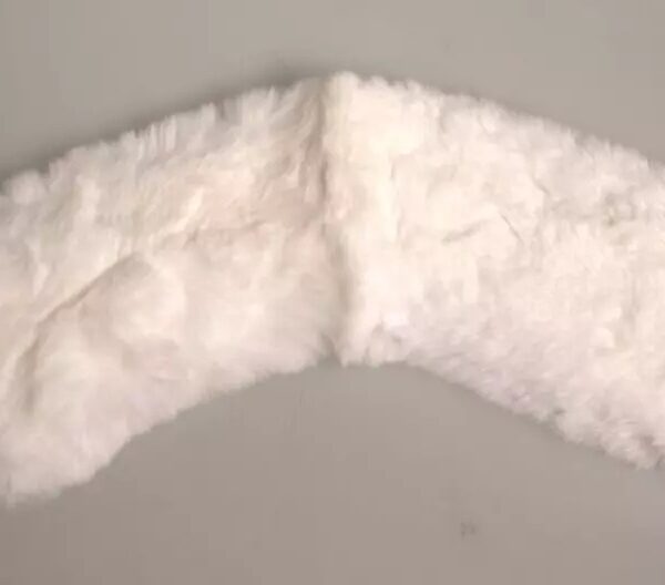 Dolce & Gabbana White Fur Shoulder Collar Wrap Shawl Scarf
