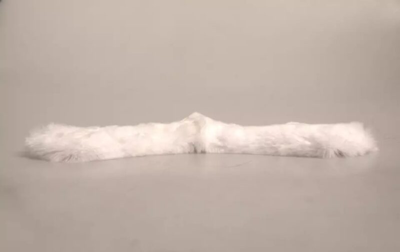 Dolce & Gabbana White Fur Shoulder Collar Wrap Shawl Scarf - Image 4