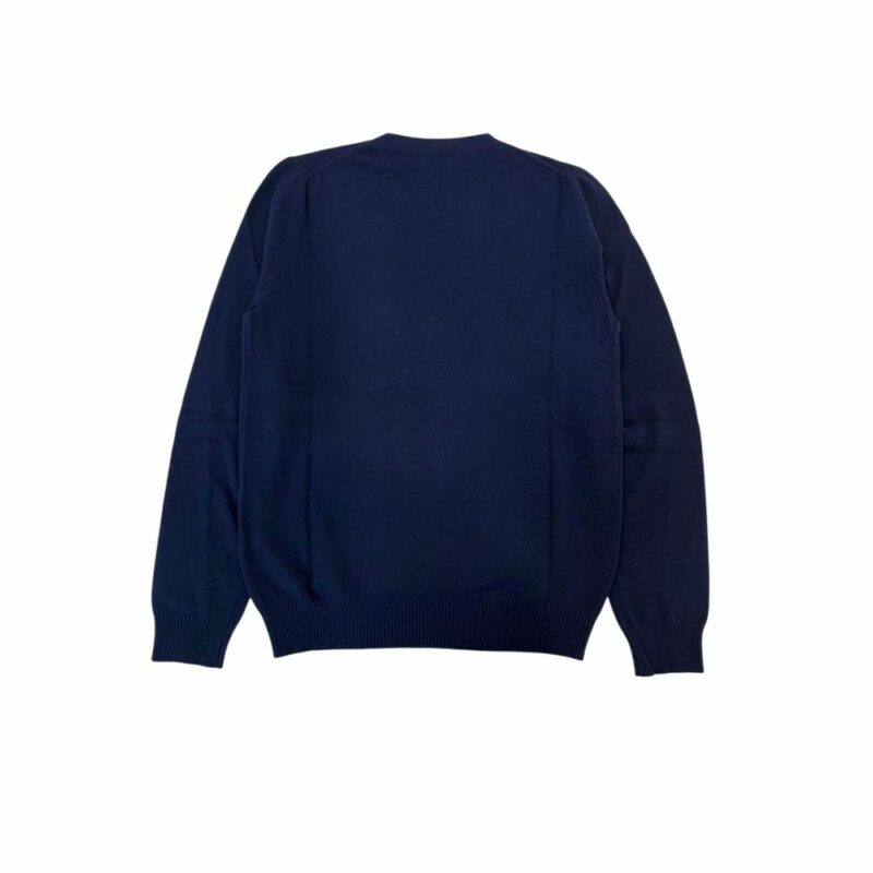 Valentino Blue Virgin Wool Men Sweater - Image 2