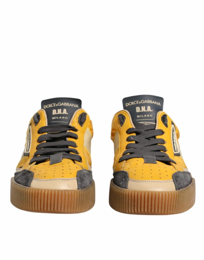 Dolce & Gabbana Multicolor Leather DNA Sneakers Shoes - Image 2