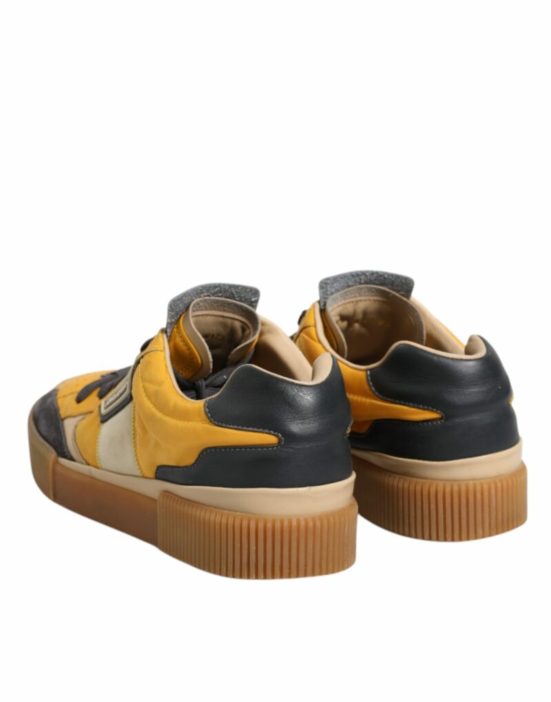 Dolce & Gabbana Multicolor Leather DNA Sneakers Shoes - Image 5